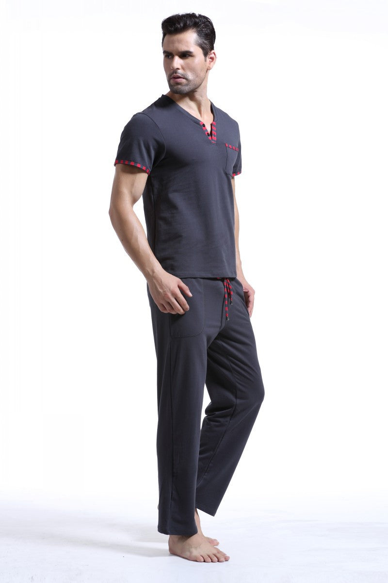 Home service men's autumn suit cotton sportswear pajamas pajamas