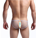 See Though Mesh Low Waist Men Briefs