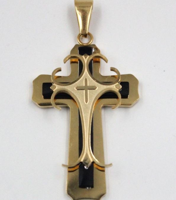 Stereoscopic Fashion Design Three Layer Necklace men