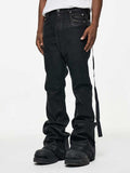 High Street RO Wind Coating Brush Glue Slightly Flared Mop Jeans