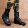 Men's Zipper High Top British Soft Sole Leather Martin Boots