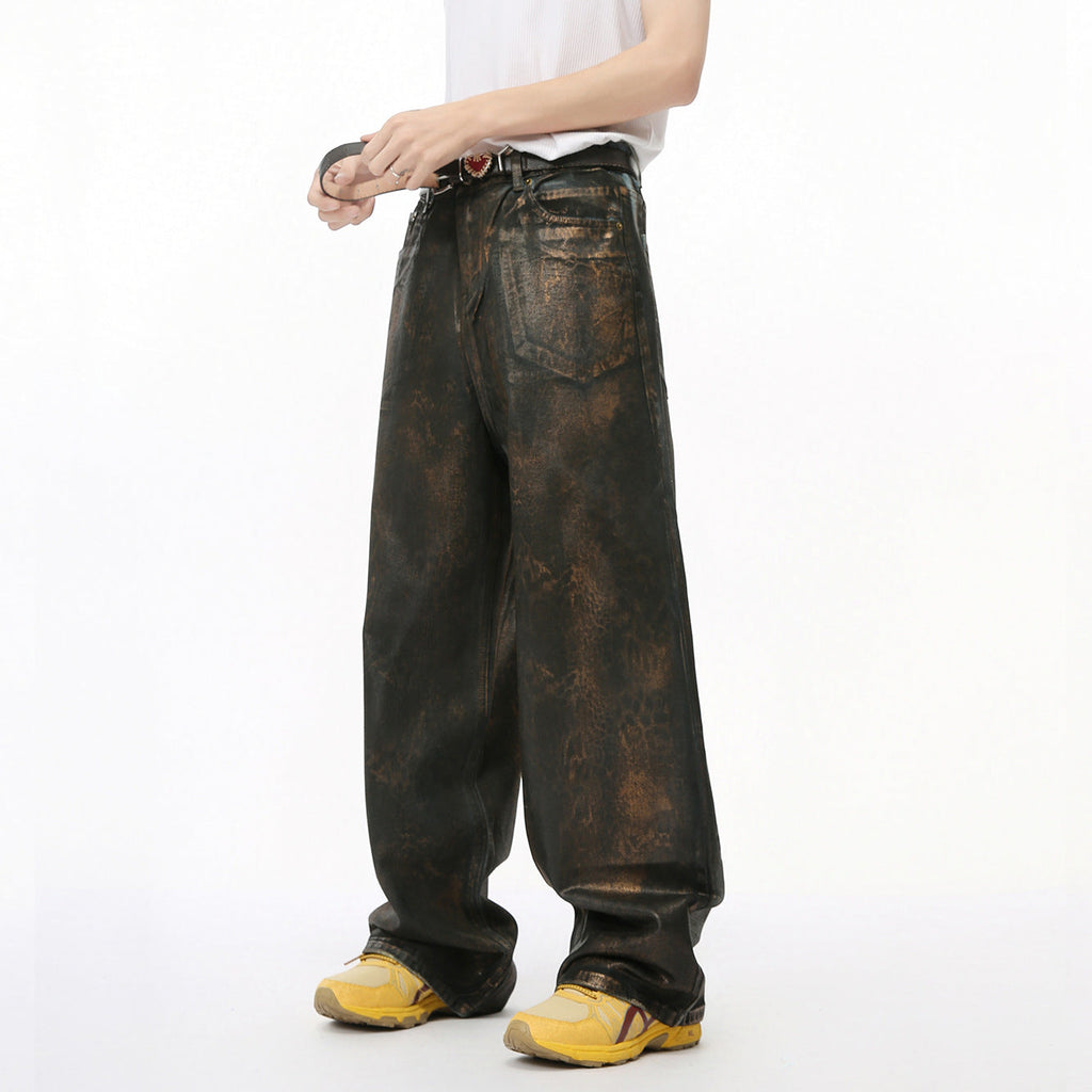 Waste Soil Wind Reverse Pocket Personality Jeans
