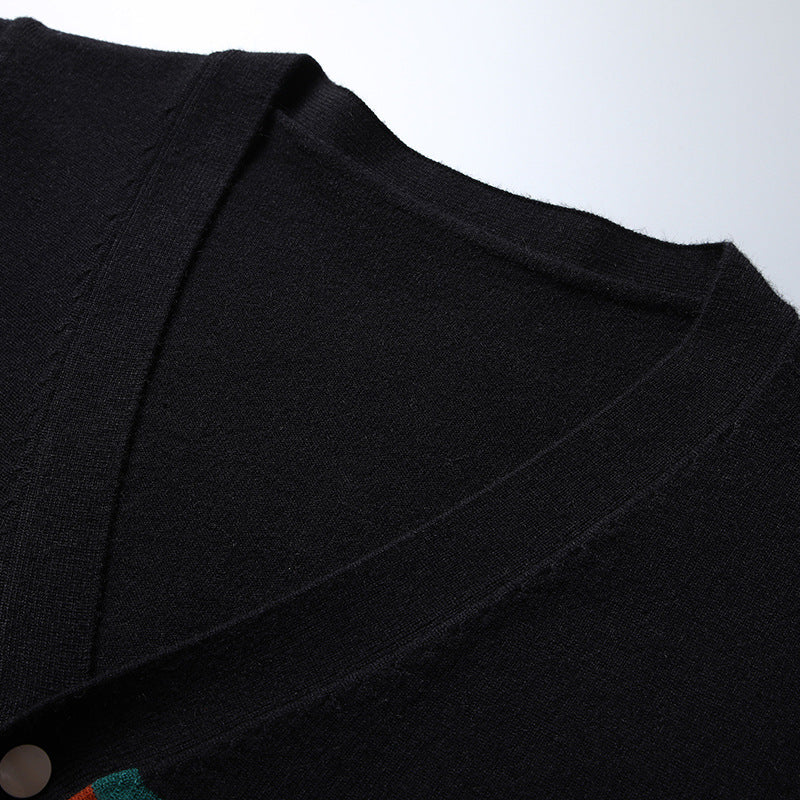 Autumn And Winter Cardigan Sweater Men's