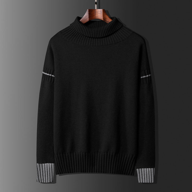 Men's long-sleeved round neck sweater