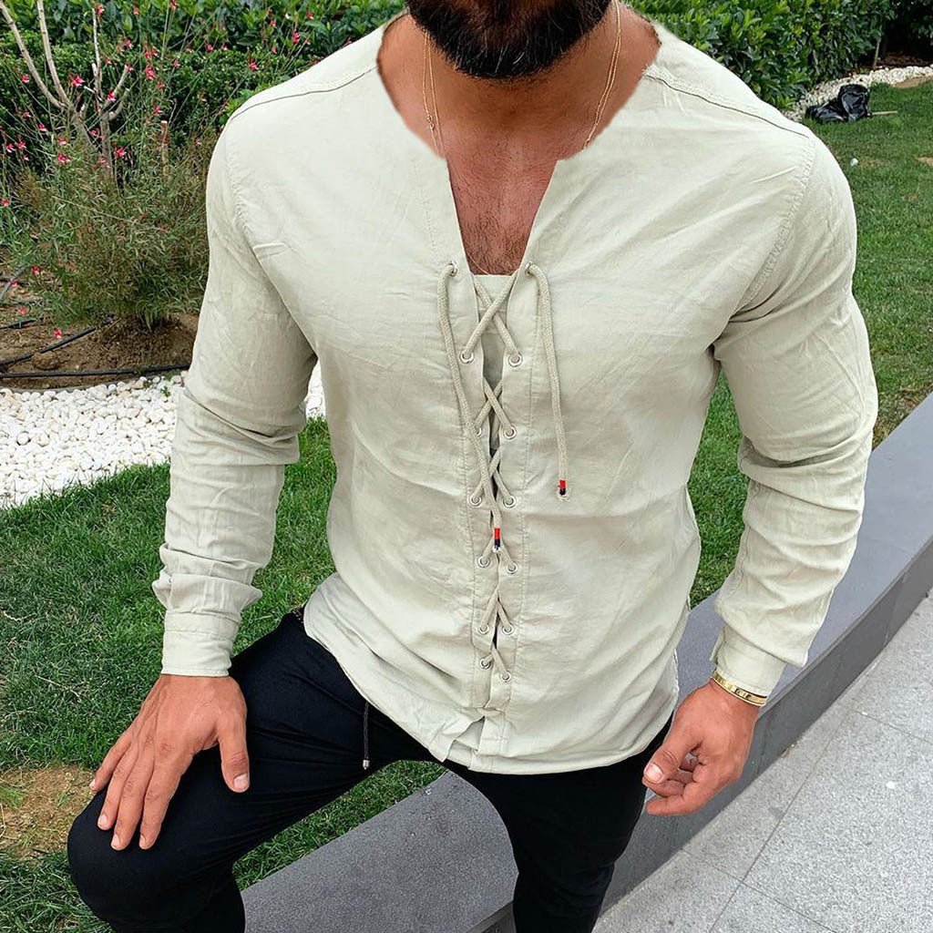 Tether cardigan sports cotton and linen shirt