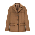Loose Pockets Male Long Sleeve Suit Coat