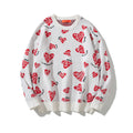Oversized Casual Trendy Hip-hop Crew Neck Sweater