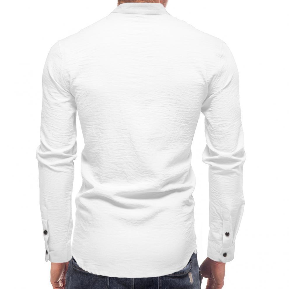 Business Men's European Size Draping Solid Color Shirt Micro