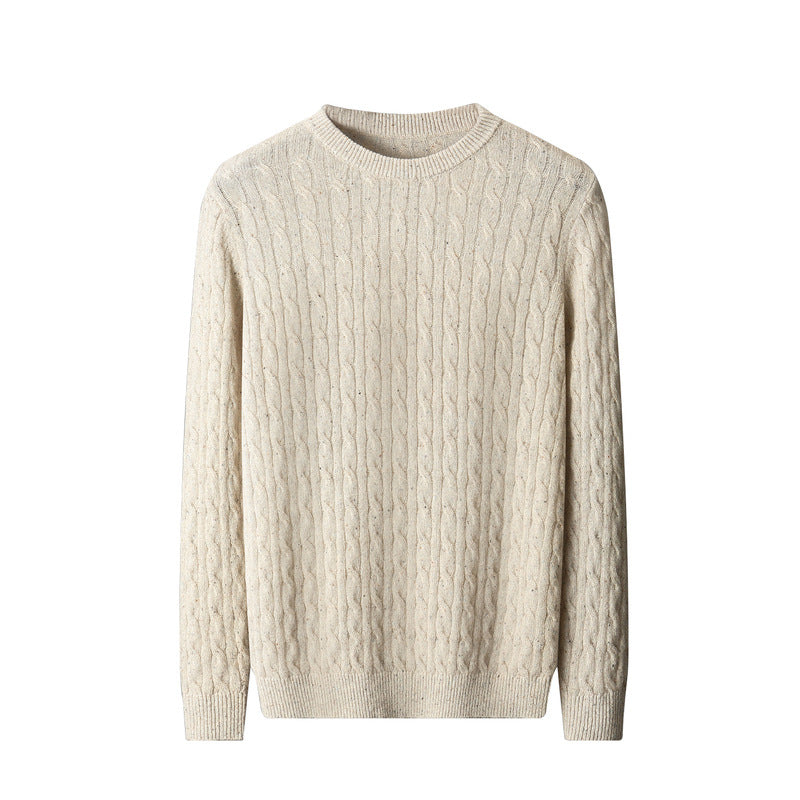 New Fashion Twist Round Neck Sweater For Men