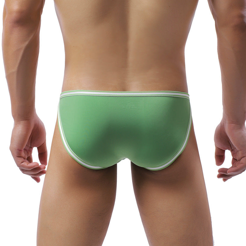 Ice Silk Breathable Men's Plus Size Sports Low Waist Panties