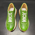 Genuine Leather Breathable Hollow Men's High-end Platform Casual Leather Shoes