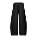 High Waist Dark Blue Wide Leg Jeans