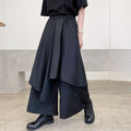 Wide-leg Pants Faux Two-piece Patchwork