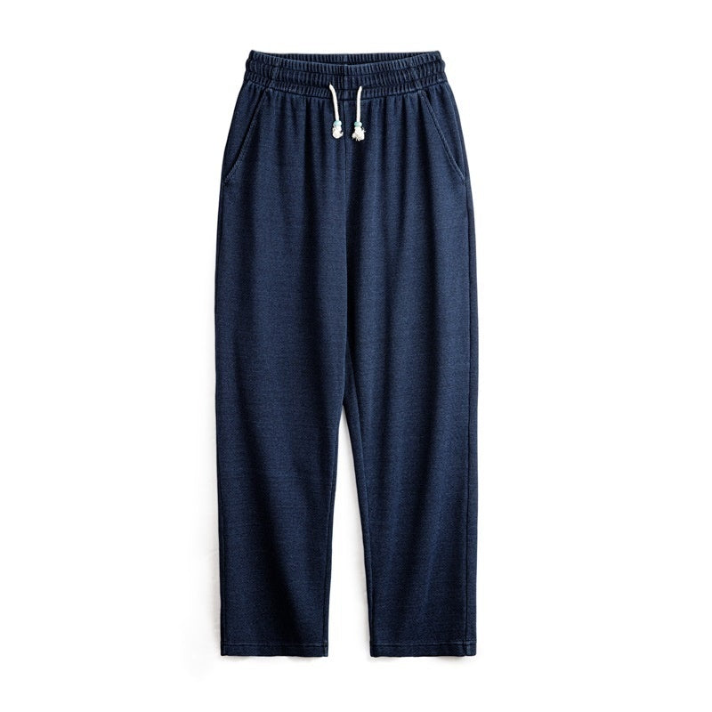 American Retro Knitted Loose Drooping Straight Casual Pants