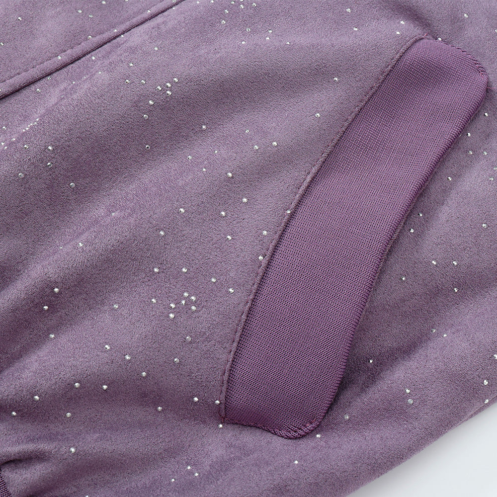 Split Stitching Hot Drilling Starry Jacket