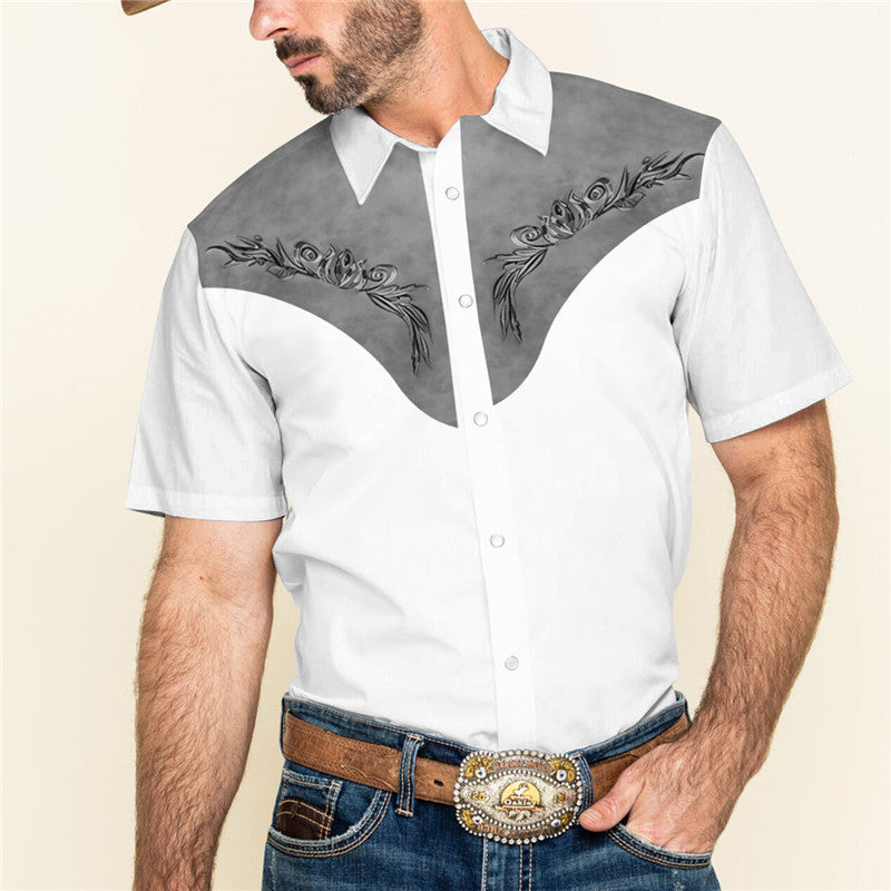 Summer Loose Short Sleeve Lapel Shirt