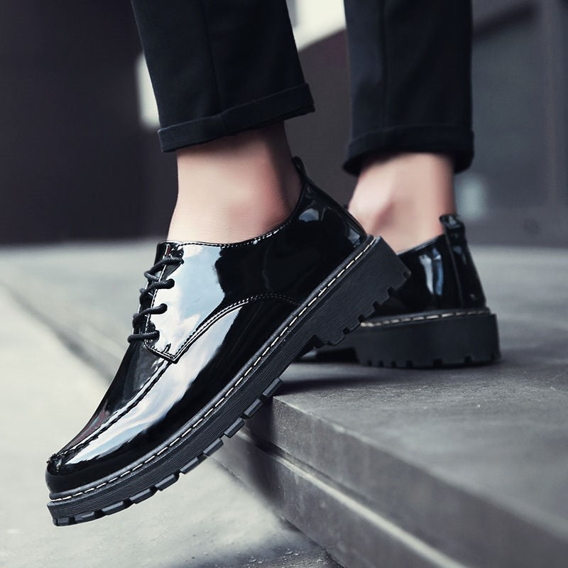 High-top Leather Shoes, Men's Inner Leather Boots, All-match