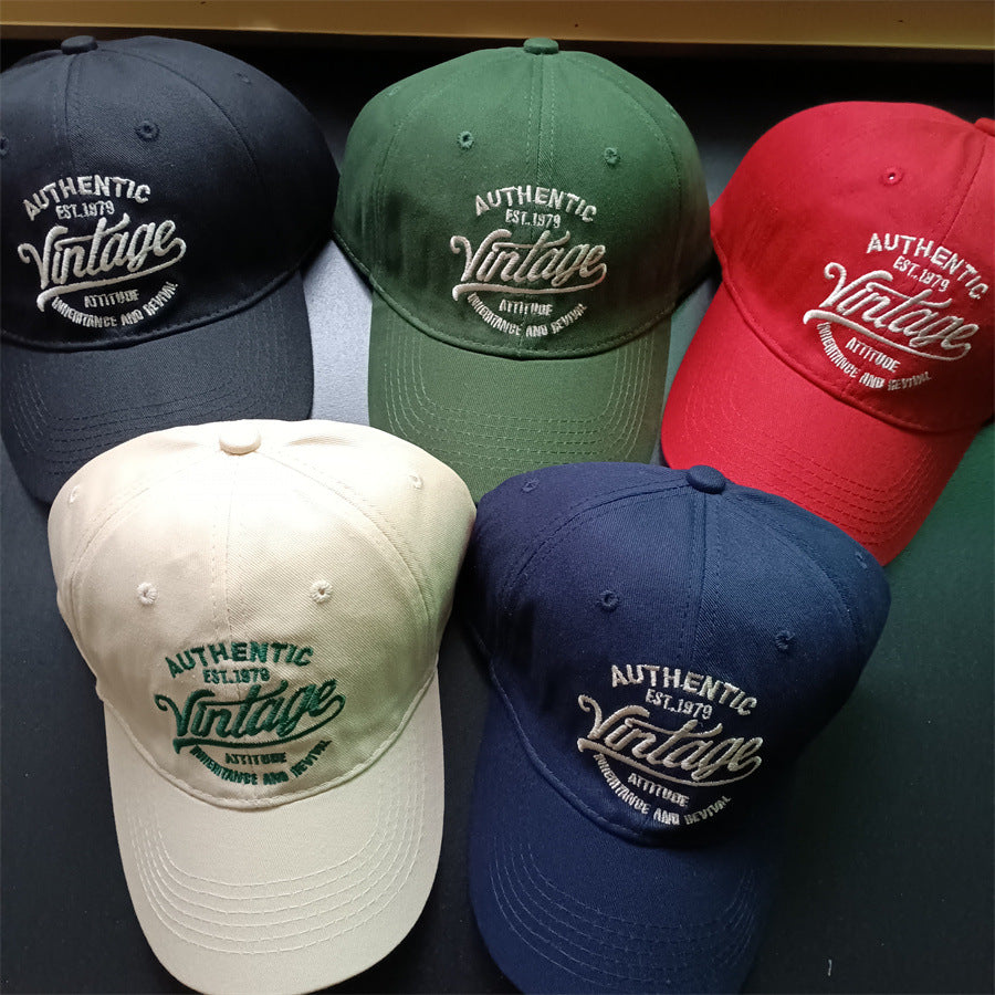 European And American Letter Embroidery Baseball Cap Peaked Cap For Men And Women