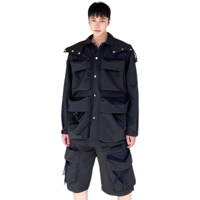 Tactical Function Multi-pocket Jacket Coat