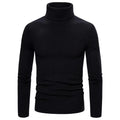 Men's Solid Color Turtleneck Sweater Slim Fit Sweater
