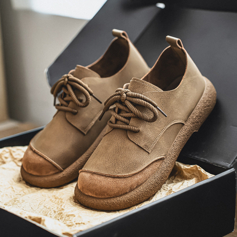 Outdoor Lightweight Men's Retro Low-cut Workwear British Style Shoes