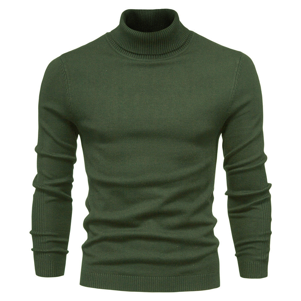 Men's Solid Color Pullover Sweater