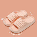 Leaf Texture Design Slippers For Women Men Summer Indoor Household Non-slip Anti-odor Bathing Slippers House Shoes Couple