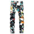 Alternative-style Trendy Stretch Slim-fit Jeans For Men