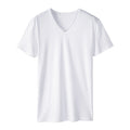 Men's Wear V-neck T-shirt Sports Quick-drying Running Workout Short Sleeve
