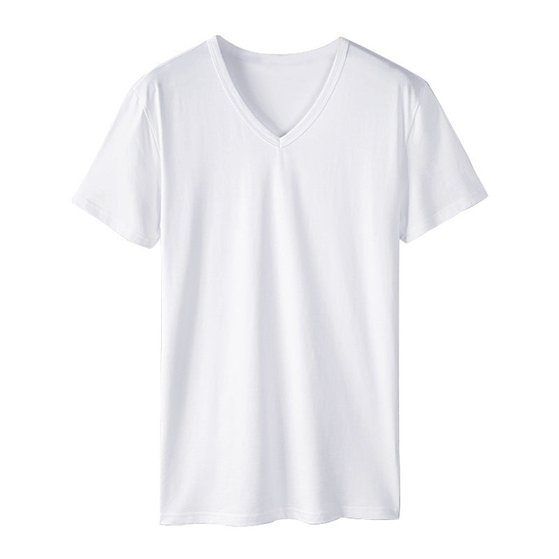 Men's Wear V-neck T-shirt Sports Quick-drying Running Workout Short Sleeve