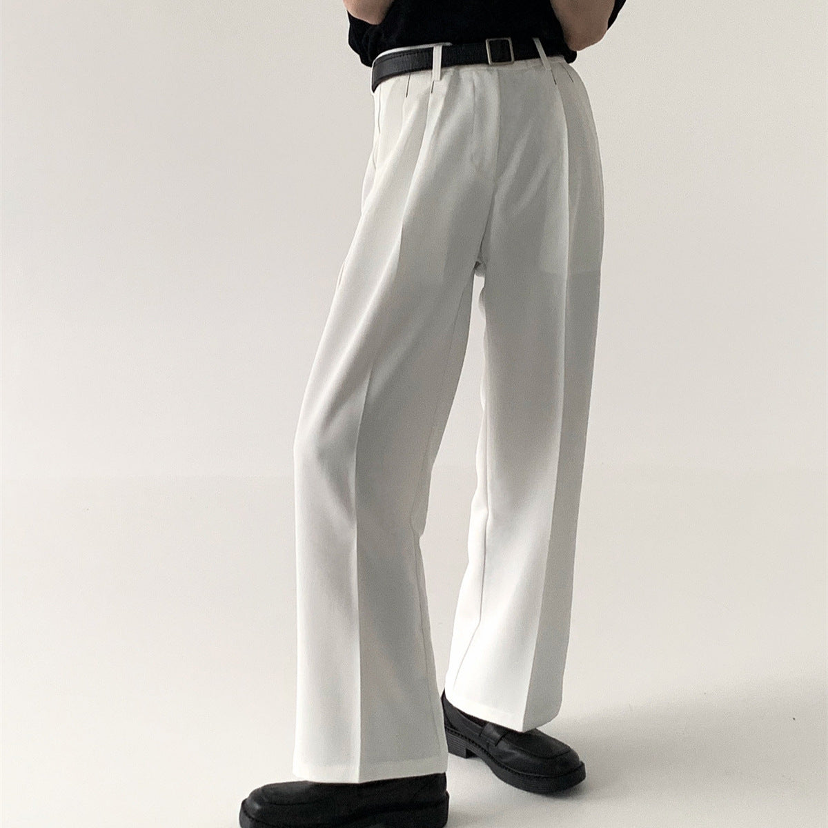 Loose Trousers High Street Wide Leg Draping Effect Leisure