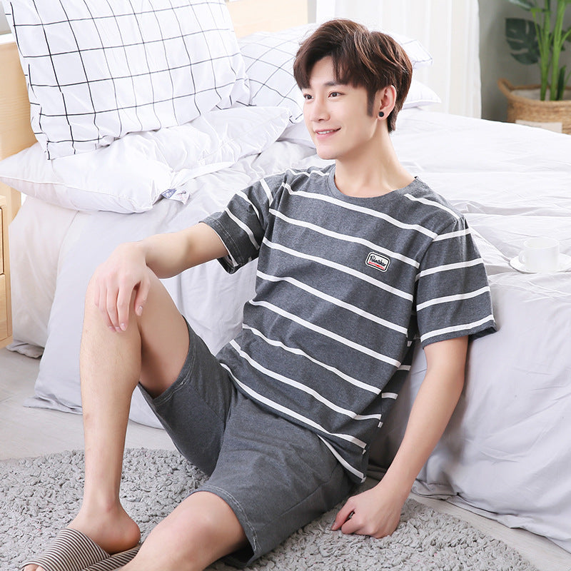 Summer short sleeve cotton casual men's style