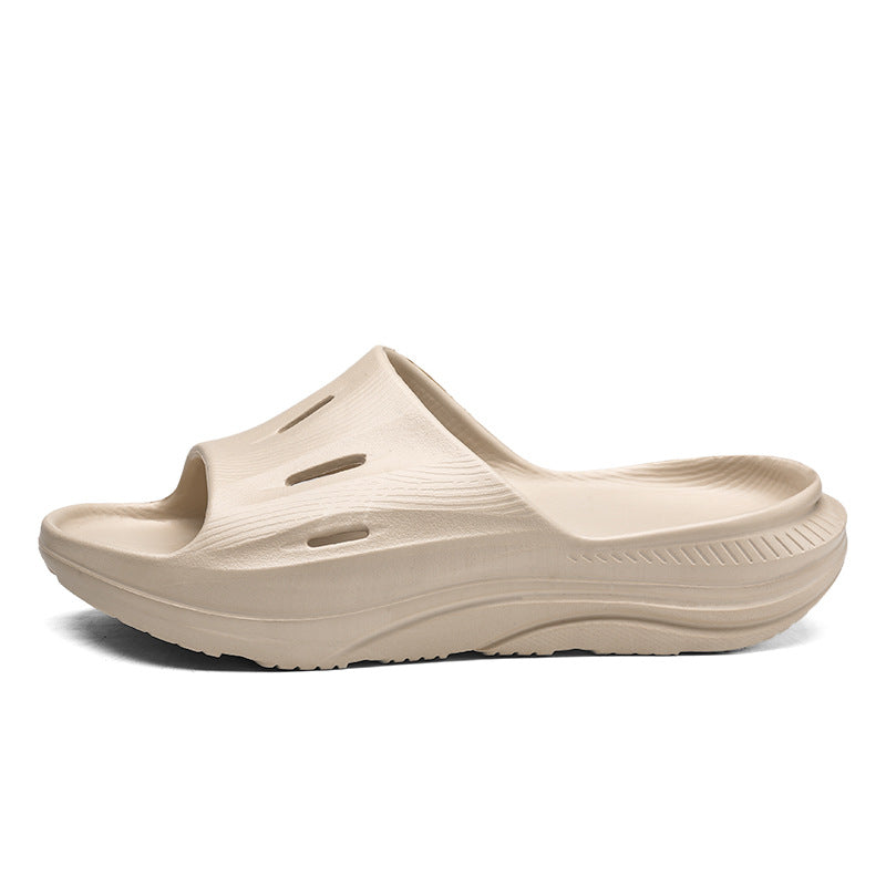 Wear-resistant Beach Sandals Outdoor Leisure Shit Feeling Home Single Strap Slides Trendy Shoes