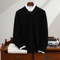 Men's Pure Cashmere Long-sleeved Knitted Base Sweater