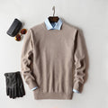 Cashmere Sweater Men's Cashmere V-neck Bottoming Shirt Round Neck Sweetheart Neckline