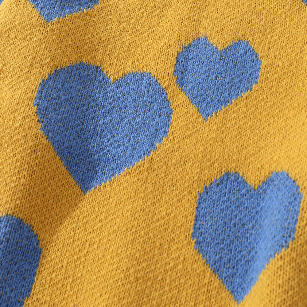 Heart Full Jacquard Sweater Men