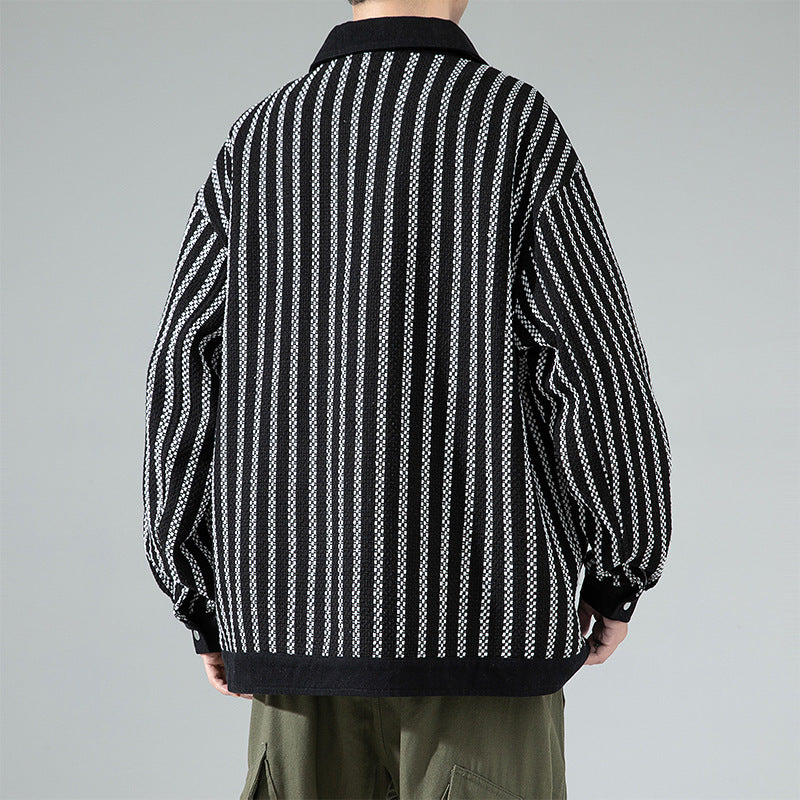 Classic Style Boys Pu Shuai Versatile Casual Jacket