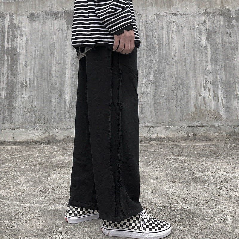 Loose Straight Trousers Retro Wide Leg Pants