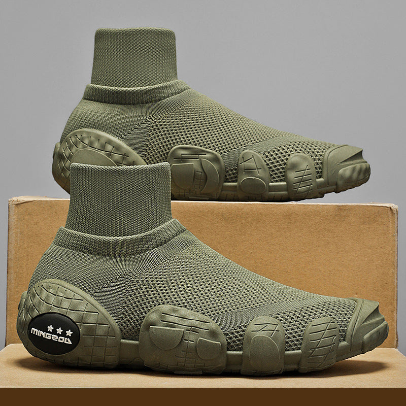 Breathable Knitted Mesh Sneakers Casual Sports Shoes
