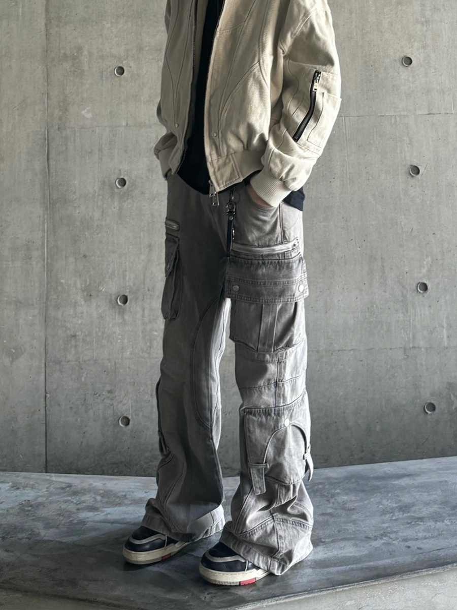 American High Street Multi-pocket Workwear Skinny Jeans