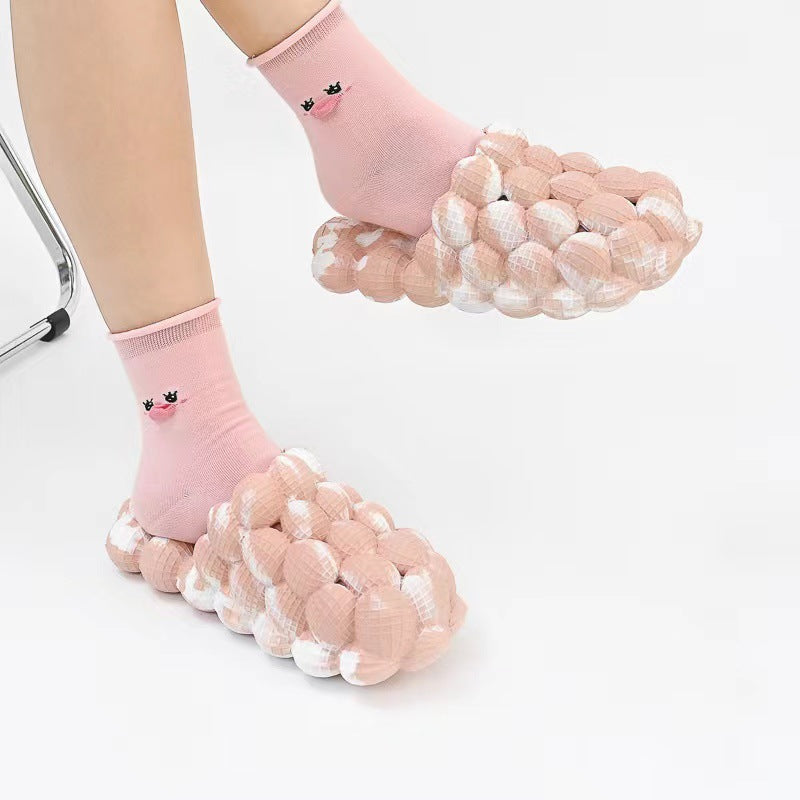 EVA Camouflage Litchi Shoes New Cross-border Massage Slippers