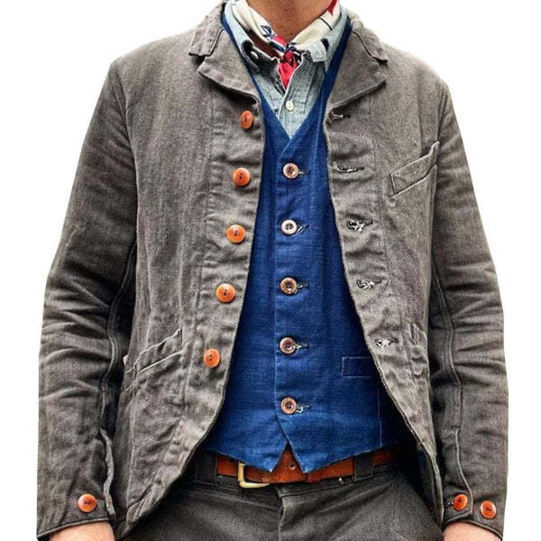 Men's Denim Heavy Industry Wash Jacket