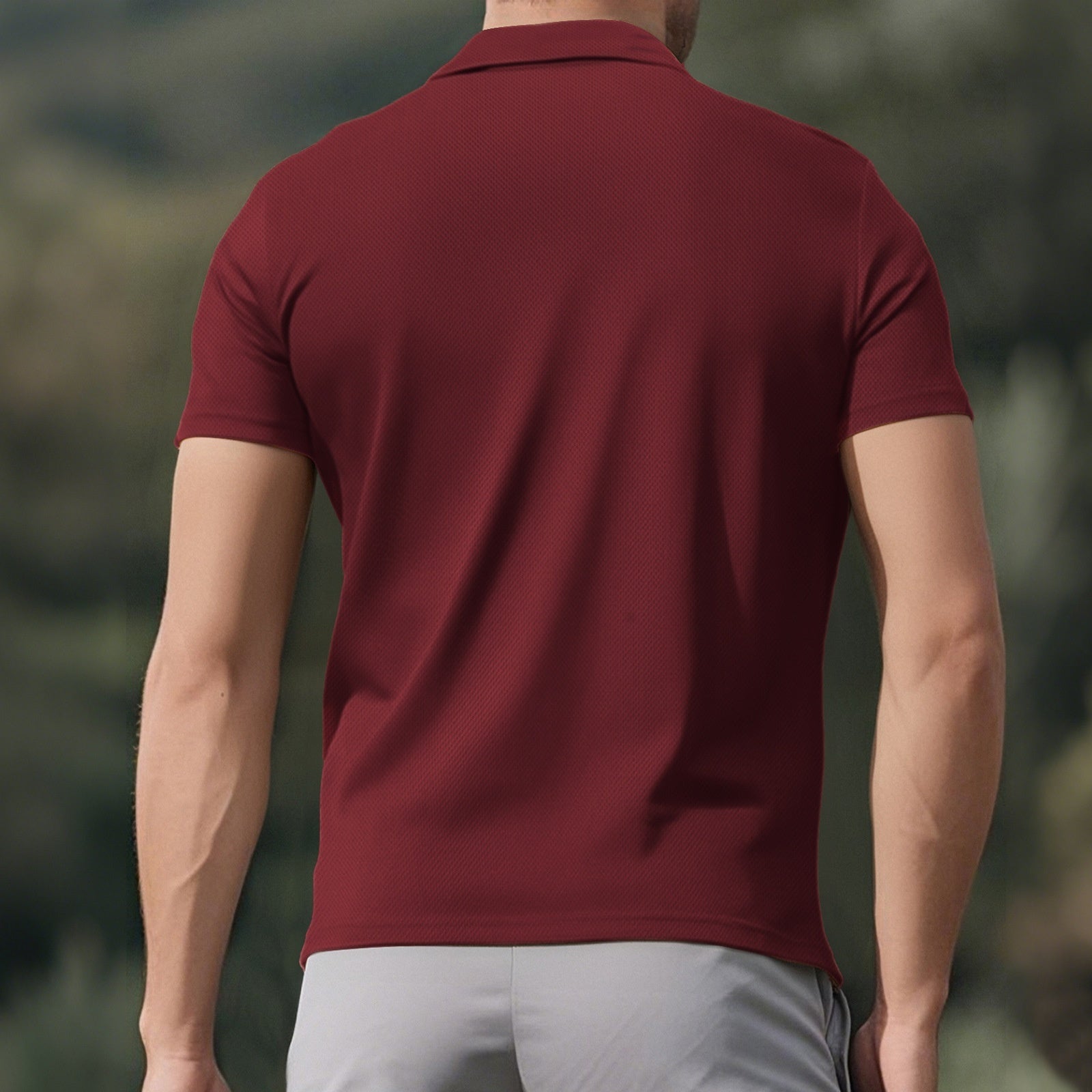 Men's Loose Short Sleeve Lapel Sport Casual