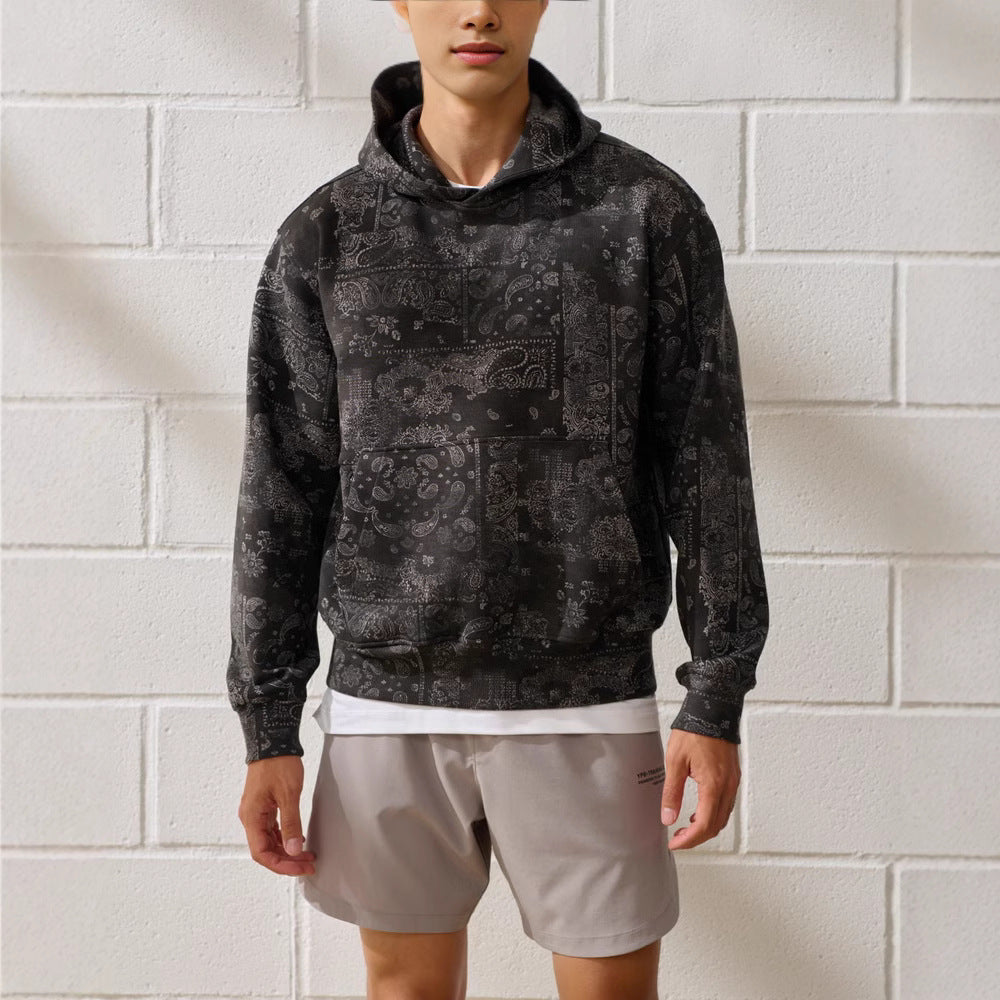 Printed Paisley Hoodie