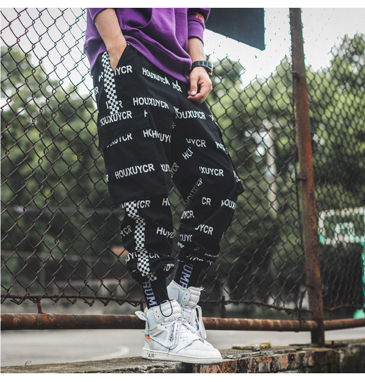 Letter Print Men's Growth Fashion And Comfort Pants