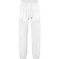 Simple Loose Thin Linen-style Sporty Drawstring Patchwork Men's Sweatpants