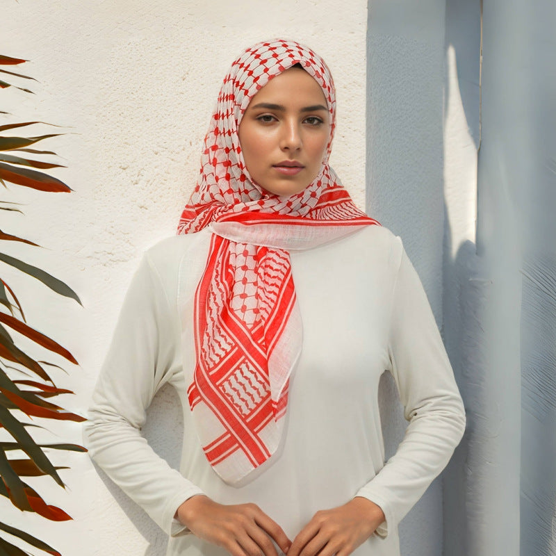 Men's Middle East Saudi Print Headscarf