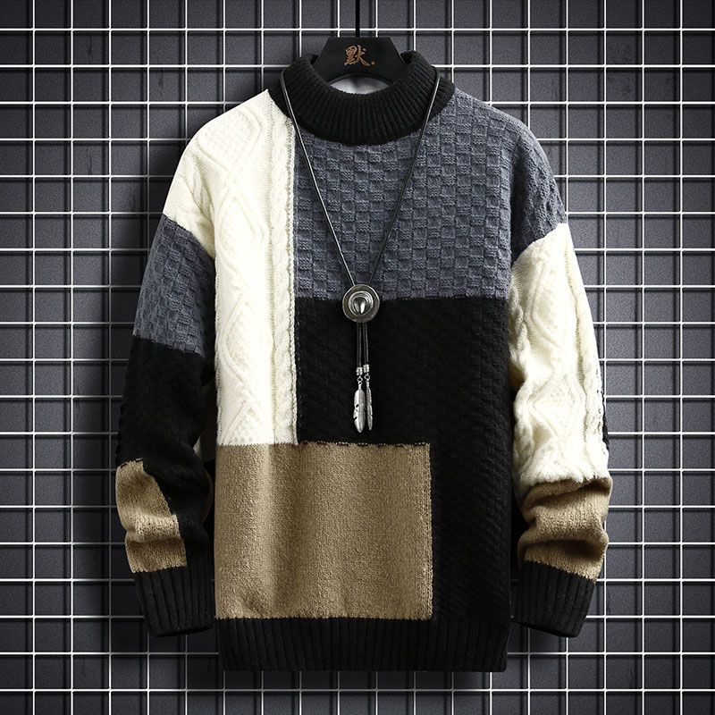 Men's Polyester Warm Sweater Winter