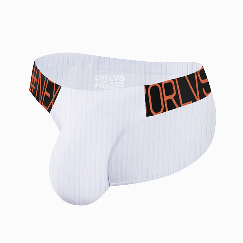 Men's Triangle Underwear High Fork Cotton Comfortable Low Waist Sports Anti-wear Leg Seamless Youth