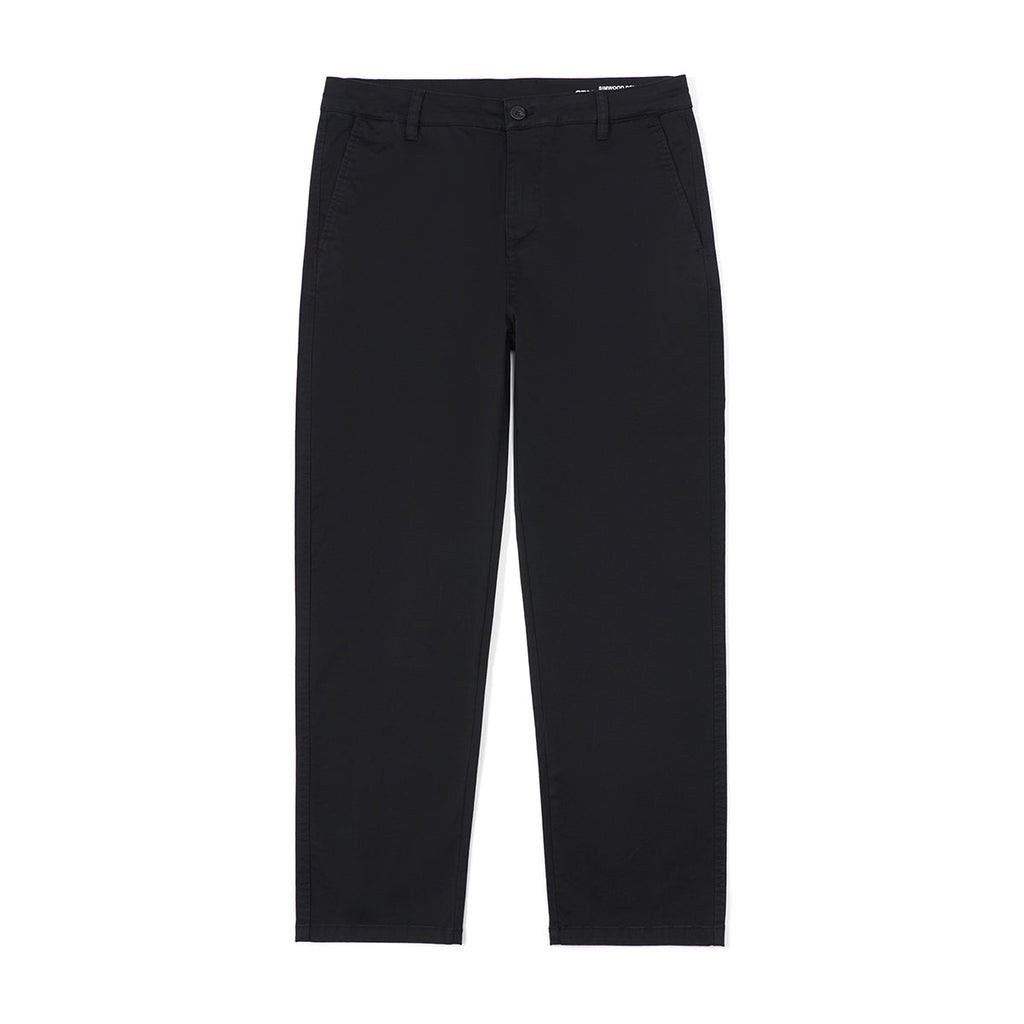 Casual Pants Men's Business Shirt Solid Color Stretch Cotton Cropped Pants